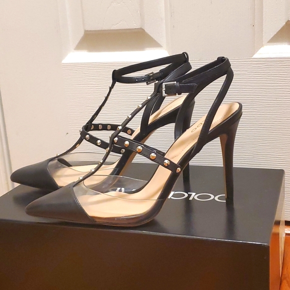 Black stiletto heels Aldo Valentino-style 8.5 - Picture 8 of 10